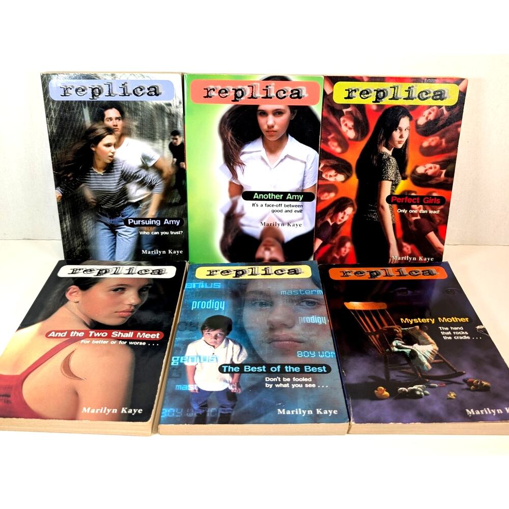 Lot of 6 REPLICA YA Sci-Fi Books Series by Marilyn Kaye volumes 2-4,6-8 PB